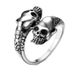 New Bold Open Skull Alloy Punk Style Adjustable Ring_voghion.com