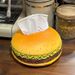 Same Style Hamburger Creative No Problem Living Room Tissue Box Home Fun Decoration Ornament_voghion.com