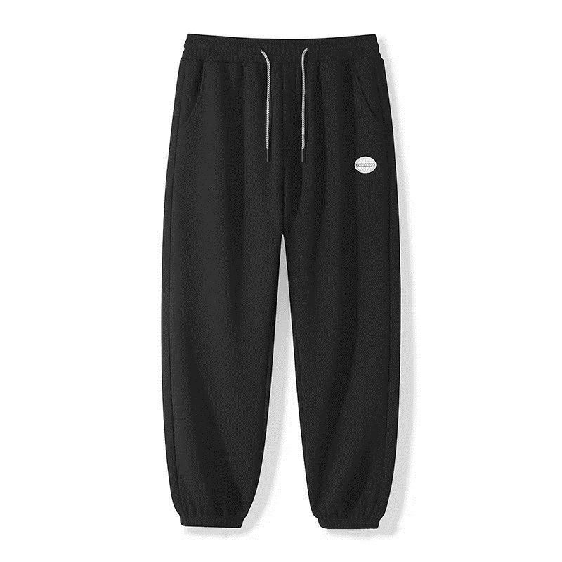 Männerkleeder Waffle Jogginghosen Männer Trend Fréijoer an Hierscht Sporthosen locker Manschetten Casual Männerhosen Männer Hierscht_voghion.com