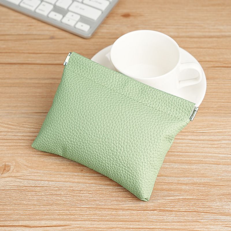 Lychee Pattern Mini Purse Women, Snap Closure Coin Bag For Car Keys, Bank Cards, Lipstick Small Pouch_voghion.com