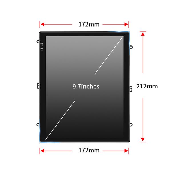 Függőleges képernyős gazda navigáció 9,7 hüvelykes HD Android rendszerkeret gazda autós GPS_voghion.com