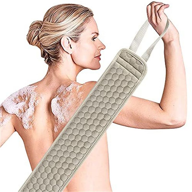 Duschpeeling-Rückenwäscher, Badegürtel, Handtuchball, Handschuh, Tiefenreinigung, koreanischer Körperwaschlappen, japanischer Rückenpeeling-Zuggurt_voghion.com