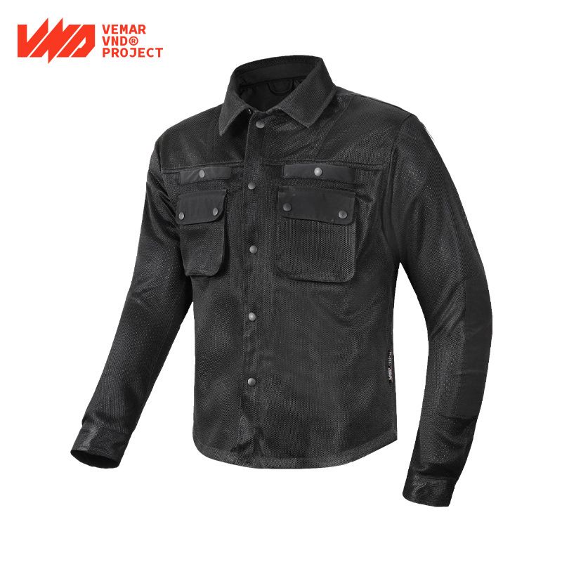 Motorcycle jacket for men spring and summer mesh breathable anti-fall large size commuter motorcycle clothing new_voghion.com