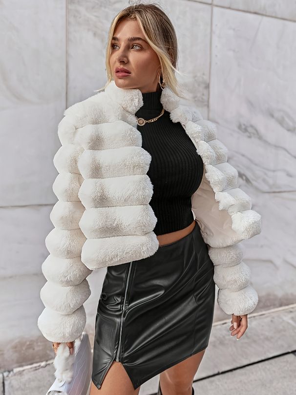 Elegante jas met lange mouwen voor dames - zacht met gevoerde manchetten, effen zwart voor herfst en buitenkleding voor casual of outfits,_voghion.com