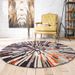 New Nordic Fashion Retro Abstract Round Carpet Living Room Bedroom Desk Computer Chair Mat Carpet_voghion.com