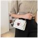Women's Bag Niche White Small Bag Women's All-match Messenger Bag Sense texture chain mini small square bag women's factory direct sales_voghion.com