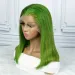 Atmungsaktive grüne Bob-Perücke mit 180 % Dichte und 13 x 4 Spitzenverschluss – natürlich aussehend und bequem_voghion.com