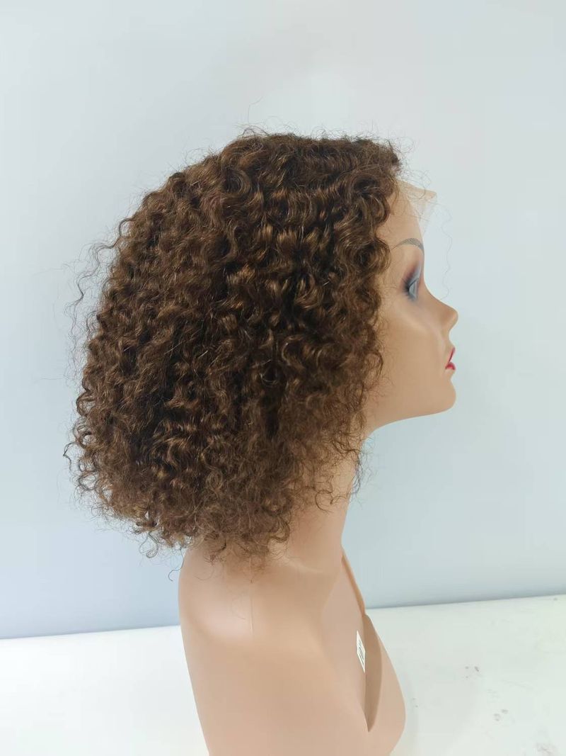 13X4 Lace Front Echthaarperücken Vorgezupftes unbehandeltes brasilianisches Haar Leimlose lockige Perücken 180 % Dichte für Damen_voghion.com