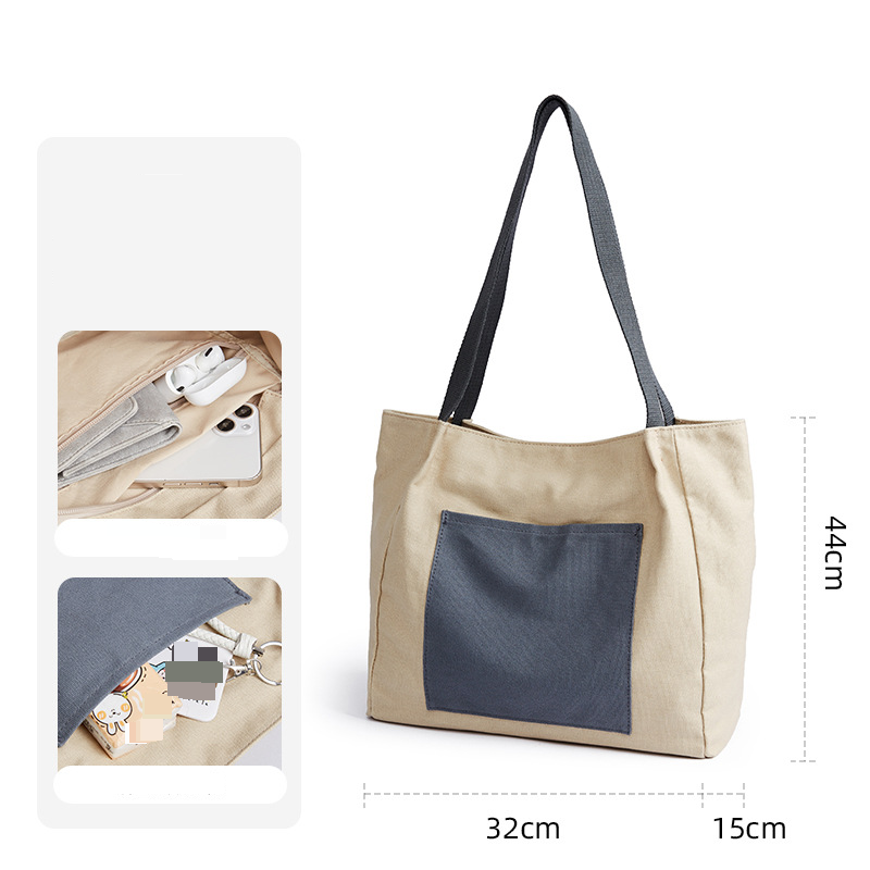 Herrentaschen Neue Einkaufstasche Retro Trend Messenger Bag Damen Umhängetasche Sommer Studentenklasse Pendlertasche Einfach und Vielseitig_voghion.com