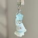 【Puppy Reaching For The Stars】Cute Flocked Keychain Student Phone Chain Cartoon 3D Bag Pendant Gift_voghion.com