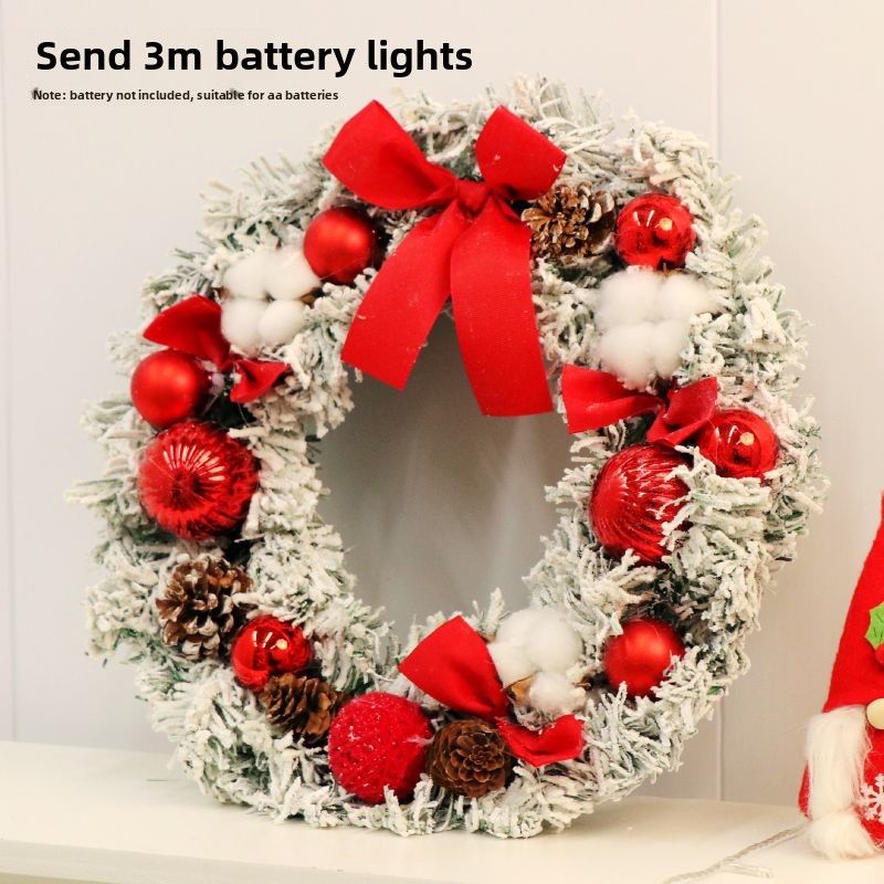 2024 New Living Room Decorative Door Hanging Gift Wall Scene Decoration Arrangement Christmas Wreath_voghion.com