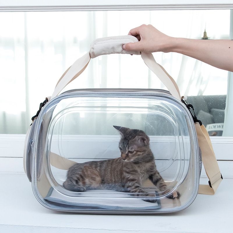 Neu Transparente Raumkabine Katze Handheld Tasche Einzelnen Schulter_voghion.com