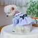 Pet Circle Dog Clothing Cat Clothes Bowknot Lace Collar Edge Black And White Plaid Princess Heart Pearl Dress_voghion.com