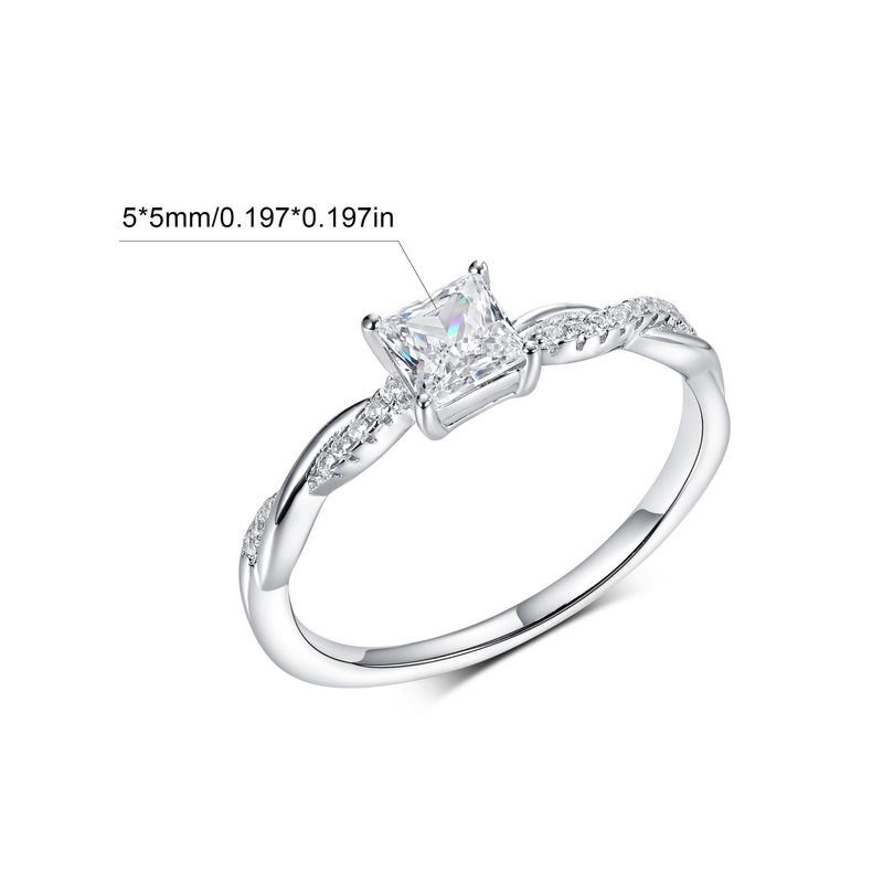 Damenschmuck S925 Sterling Silber Zirkon Ring Elegantes Design Für Damen Und Herren, Größen 6-10 S925 Silber Eingelegter Zirkon Modedesign Ring Ornamente_voghion.com
