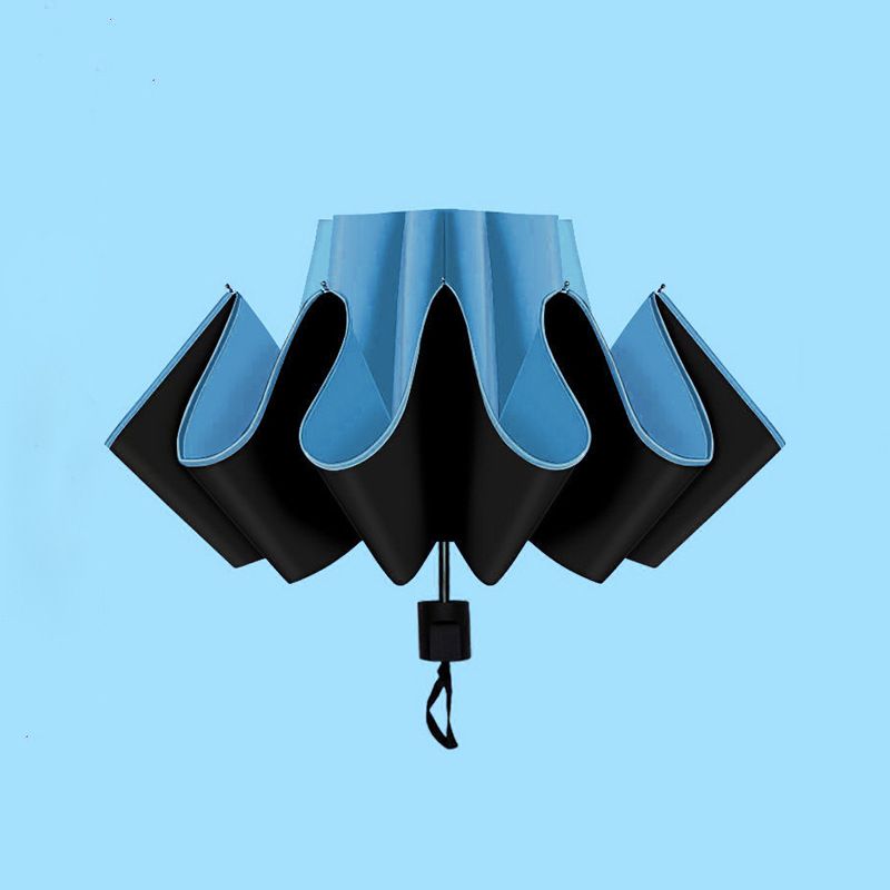 Large 12 rib fully automatic folding umbrella umbrella for women for sunny and rainy days_voghion.com