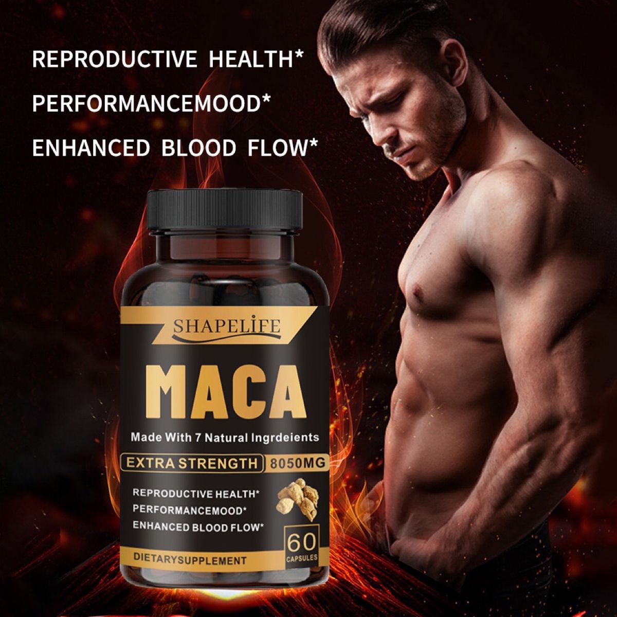 Root Men Ashwagandha Shilajit Cross-Border Foreign Trade Maca Capsules_voghion.com