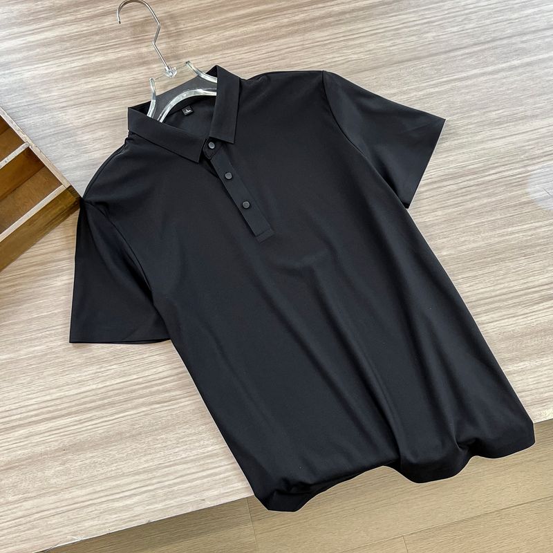 Withdraw From Cupboard Value Seamless Adhesive Mercerized Polo Shirt Short Sleeve_voghion.com
