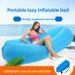 Outdoor Portable Lazy Inflatable Sofa Camping Beach Grass Park Air Bed Single Sleeping Bag_voghion.com