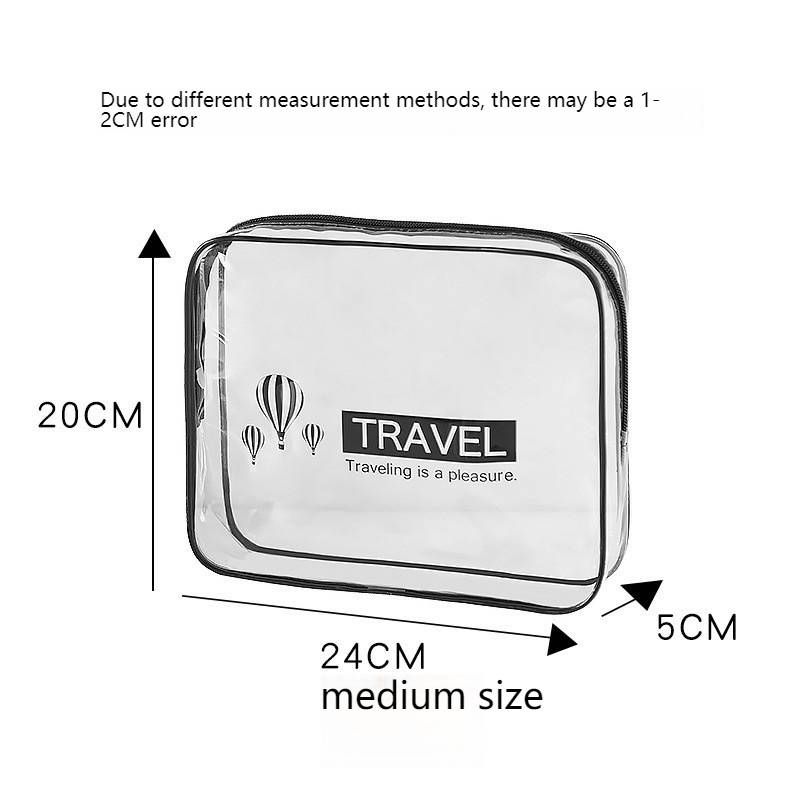 PVC Waterproof Toiletry Bag - Large Capacity Travel Cosmetic Organizer With Handles_voghion.com