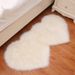 1PC Creative Heart-shaped Fluffy Soft Sofa, Decorative Carpet, Living Room Plush Carpet, Bedroom Floor Mat, 60*120cm_voghion.com
