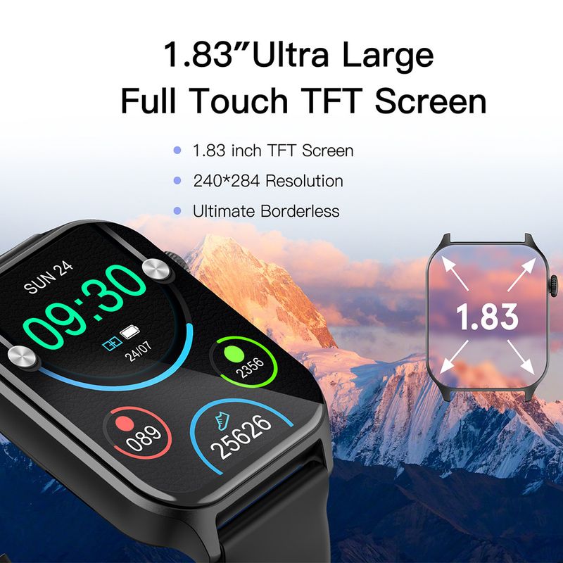 Exclusively For Z145 Smartwatch 1.83-inch Sports Tracking, Bluetooth Calling, Ultra-thin Waterproof Bluetooth Version_voghion.com