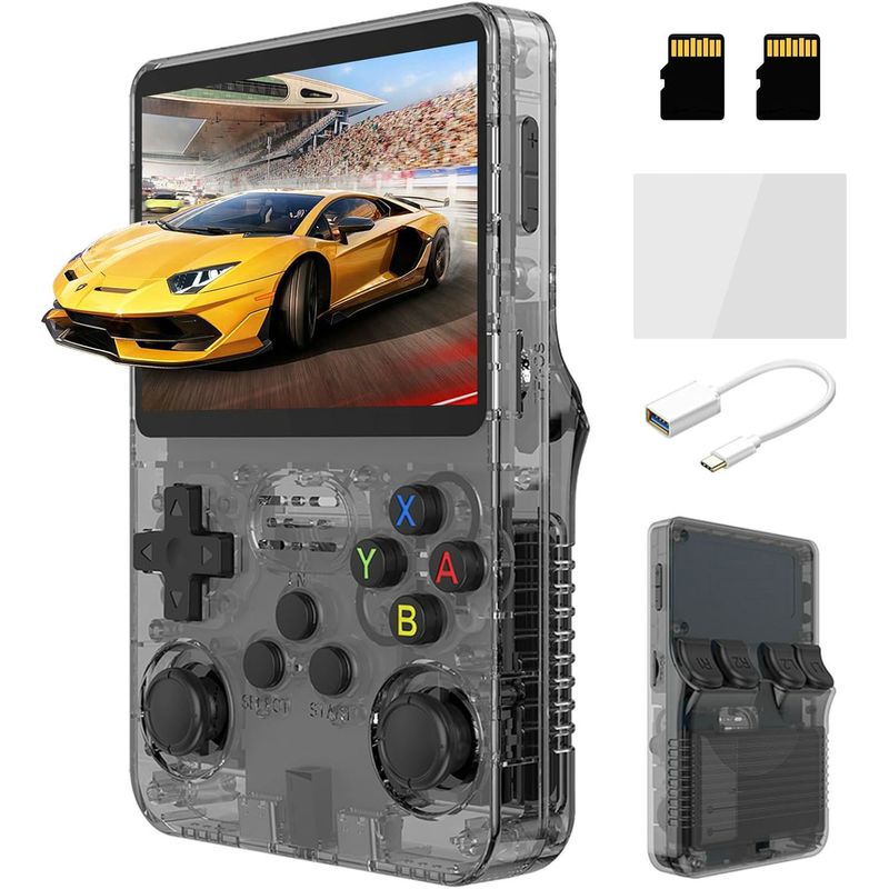 New R36s handheld console, nostalgic arcade all-in-one portable open-source game console_voghion.com