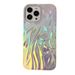 Colorful laser wrinkles suitable for iphone14Promax Apple 13 mobile phone case 11 transparent 15 three-dimensional female soft shell_voghion.com