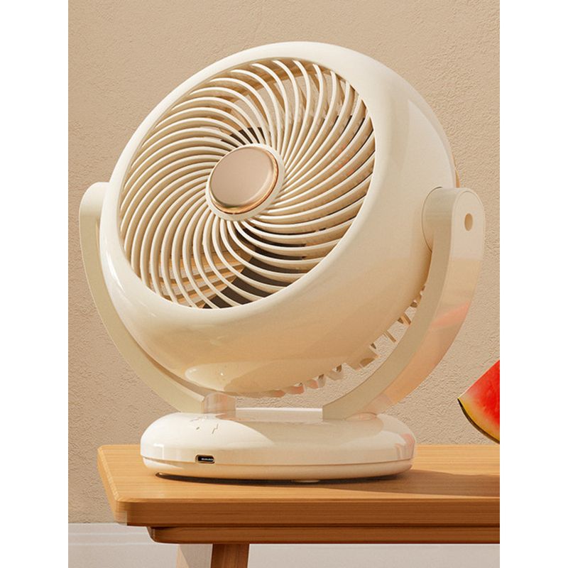 New Style Oscillating Mini USB Rechargeable Portable Long Battery Life Strong Wind Desktop Household Fan_voghion.com
