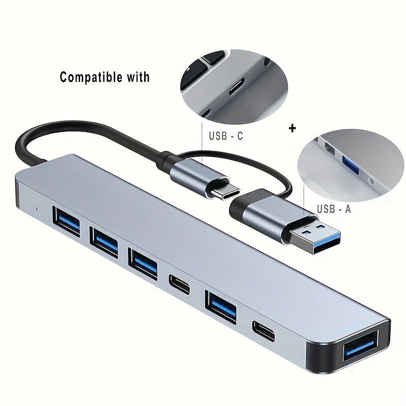 An All-in-one High-speed USB 3.0 Data Transfer Adapter With Multi-port Expansion Of Type-C And USB-A Connectors For Tablets,_voghion.com