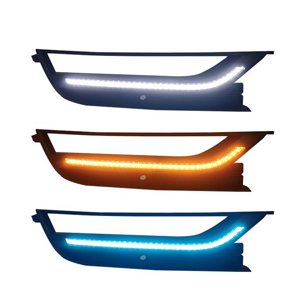 For Volkswagen Passat B7 2011 2012 2013 2014 2015 Led Daytime Running Light Front Fog Lamp Dymanic Turn Signal Light Accessories_voghion.com