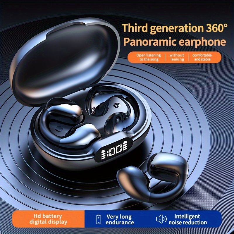 New Wireless Earphones With Low Latency And High-quality Ear Clips For Gaming, Sports, Outdoor, Leisure, And Sleep. Wireless Earphones Are Suitable F_voghion.com
