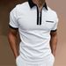 Herrenbekleidung Herrenmode Revers Mode Schlanke Tasche Herren T-Shirt Poloshirt_voghion.com