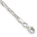 Sterling Silver 2.9mm Diamond-cut Long Link Cable Chain_voghion.com