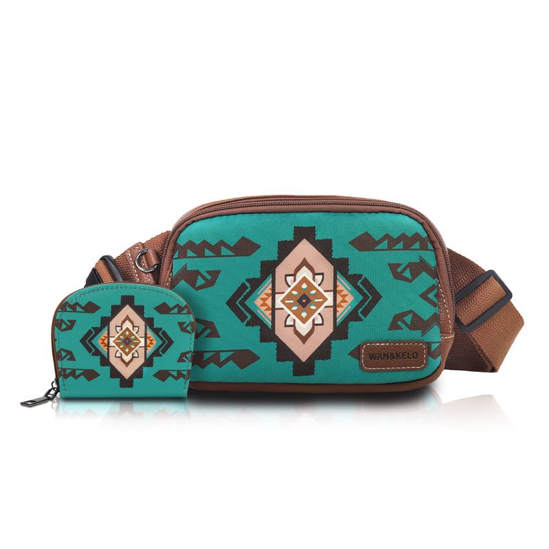 Heißer selg 2-teiliges set Böhmischen stil frauen crossbody kleine karte brust taille tasche_voghion.com