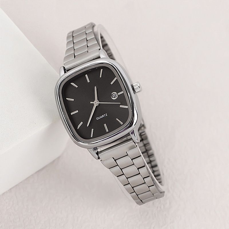 Herrenuhren Beliebte Paar Nicht Automatische Mechanische Quarz Damenuhr Quadratische Einzelkalender Leben Wasserdichte Herrenuhr_voghion.com