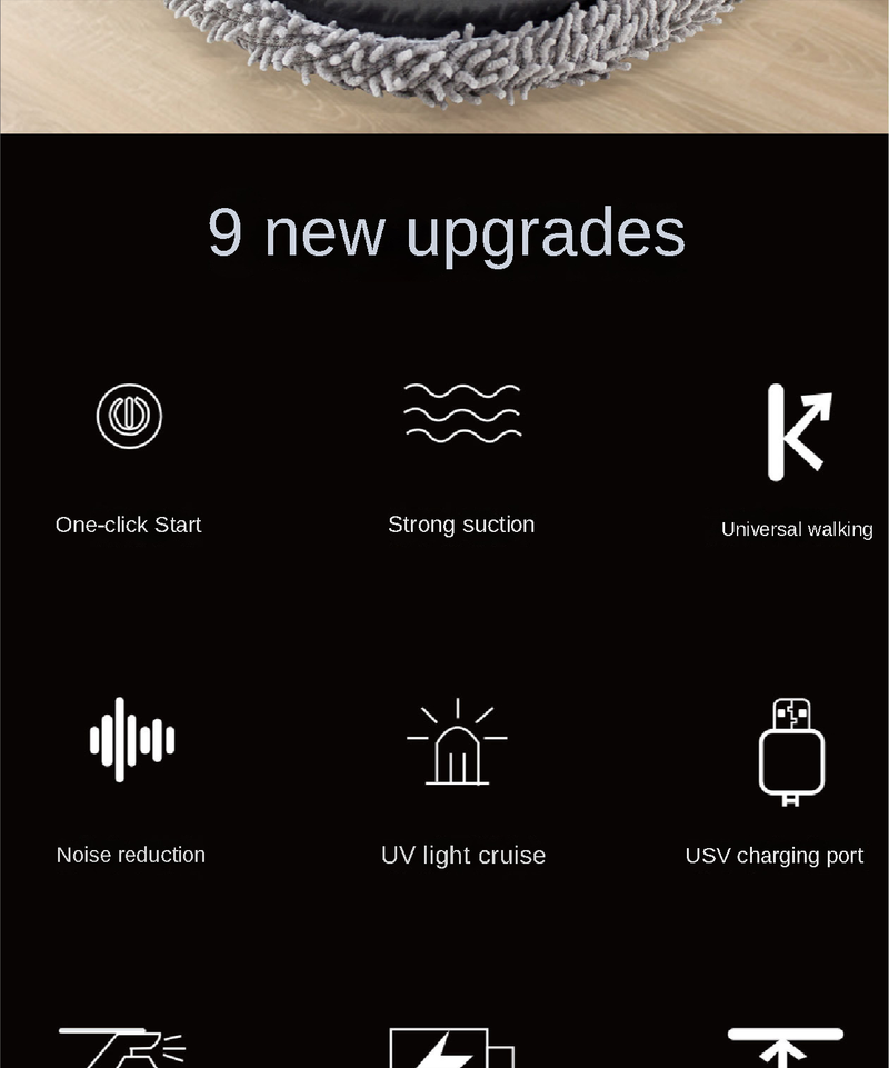 2023 Nieuwe oplaadbare slimme dweilrobot, sproeireiniger, droog en nat, 3-in-1 veeg- en dweilrobot, stofzuiger, dweilrobot voor thuis_voghion.com