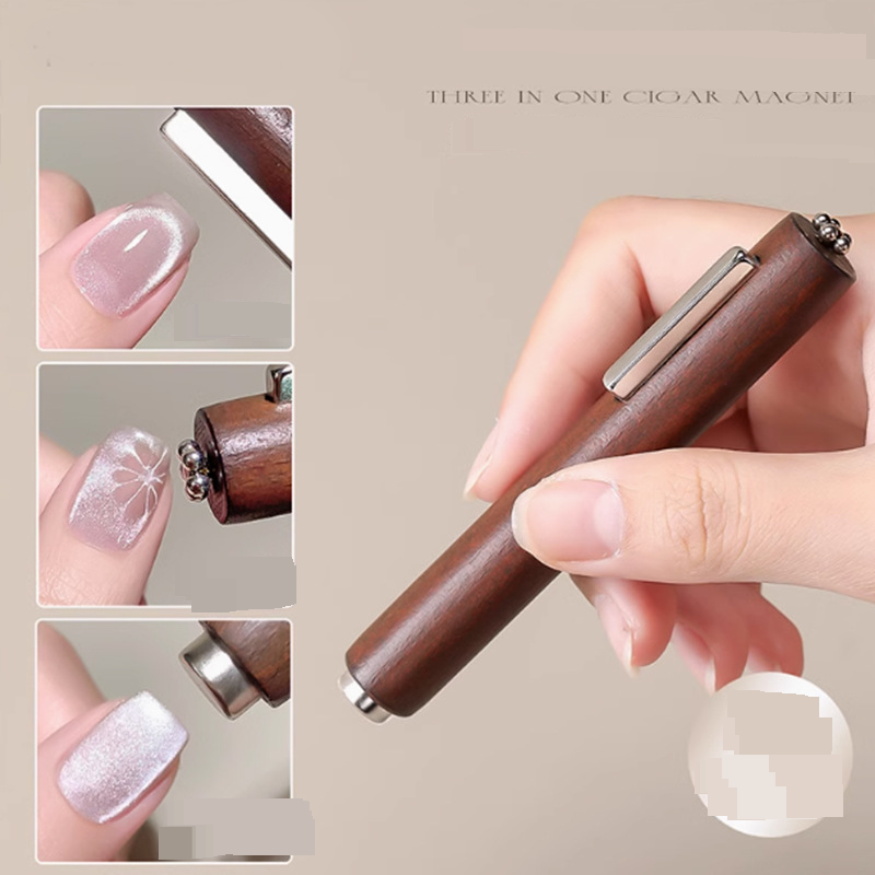 Nails Art & Tools Cigar Big Magnet Three In One Cat's Eye Strong Bold Enlarged Magnet Large Cylindrical Strong Magnetic Nail Tool_voghion.com