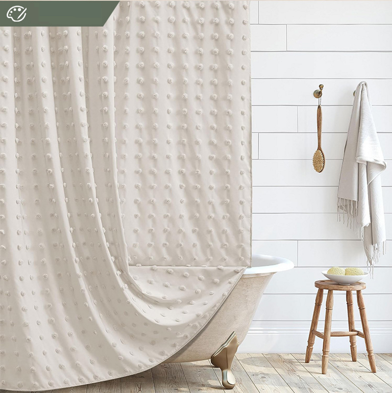 Tenda da doccia con fiore reciso, stile semplice e nuova, con tenda divisoria impermeabile per il bagno, con gancio per punzonatura gratuito, tenda per porta del bagno_voghion.com