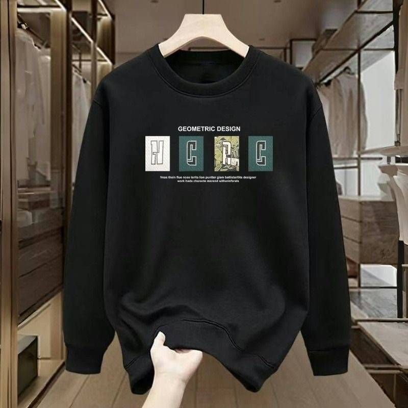 FW25 Matching Couple Cotton Crew Neck Sweatshirt - His & Hers_voghion.com