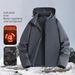 Unisex Mountain-Style Softshell Jacket – 5000mm Waterproof & Fleece-Lined Windbreaker For Hiking, Skiing & Urban Wear_voghion.com
