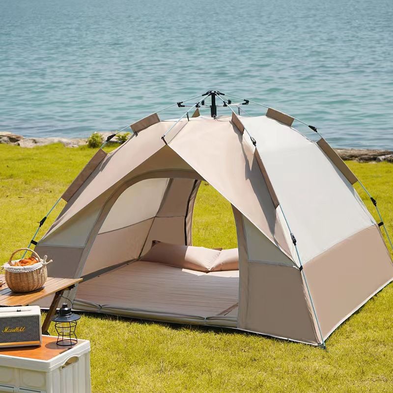 Automatisches Schnellaufbauzelt – Tragbares Pop-up-Zelt mit Sonnen- und Regenschutz für Outdoor-Camping_voghion.com