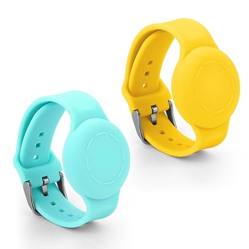 2pcs Wristbands For Airtag Waterproof Silicone Bracelet For Adjustable Soft Watch Band For Airtag For Toddler Child GPS Trackin_voghion.com