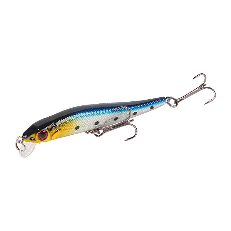 8 Colors Classic Floating Water Lure 10.7cm6g With Ring Beads + Enhanced Three Hooks To Attack Sea Bass Simulation Bait_voghion.com