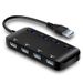 4-Port USB/Type-C 3.0 Hub with Individual LED Power Switches Portable Data Hub Compatible Transfer Splitter_voghion.com