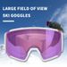 Yüksek çözünürlüklü geniş görüş alanı, çift katmanlı sis ve anti UV gözlüklerle açık hava sporları kar yetişkin kayağı_voghion.com