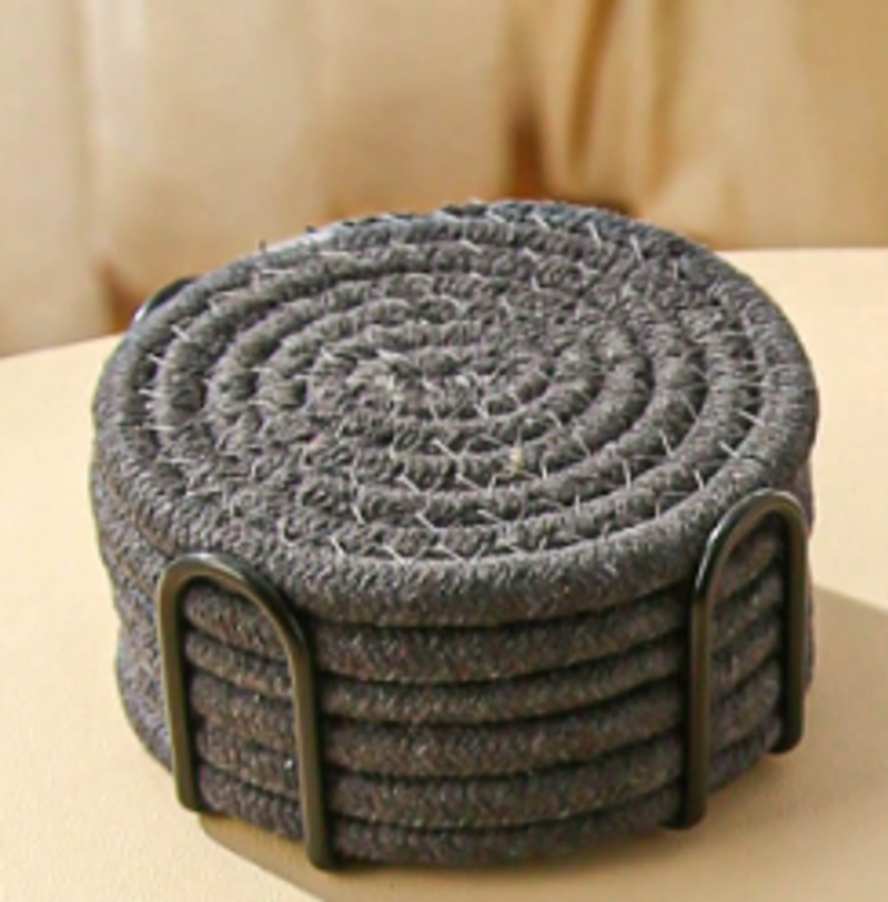New thermal insulation mat, household tea cup mat, bowl mat, cotton rope woven cup mat, 6 cup mats, one storage_voghion.com