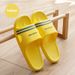 Non-Slip PVC Toe Loop Slippers For Women & Men - Breathable Bathroom Slides With Bowknot Design, Quick-Dry Indoor/Outdoor House Shoes For Couples_voghion.com