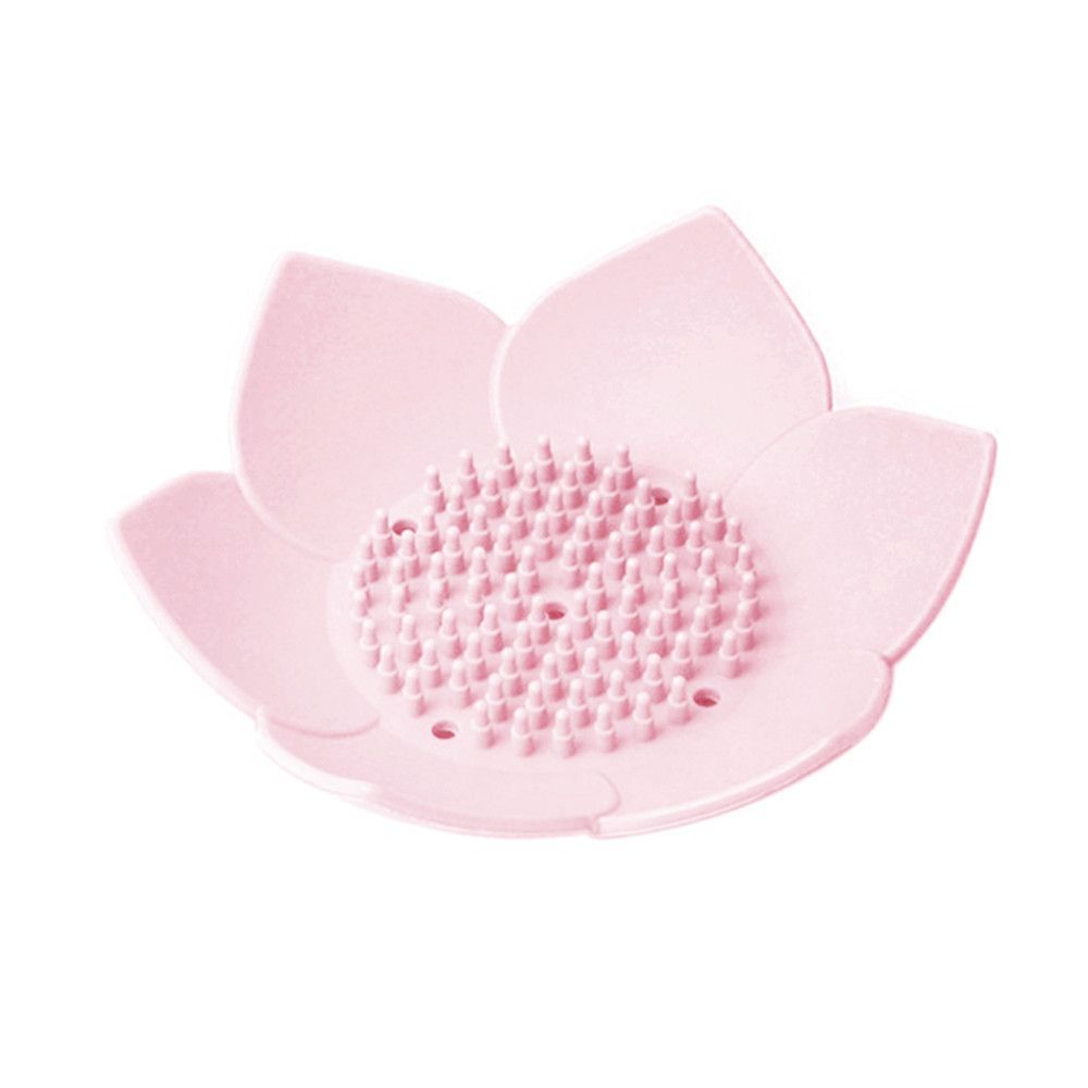 3 pezzi in silicone scatola scolapiatti portasapone piatto a forma di loto accessori per il bagno_voghion.com