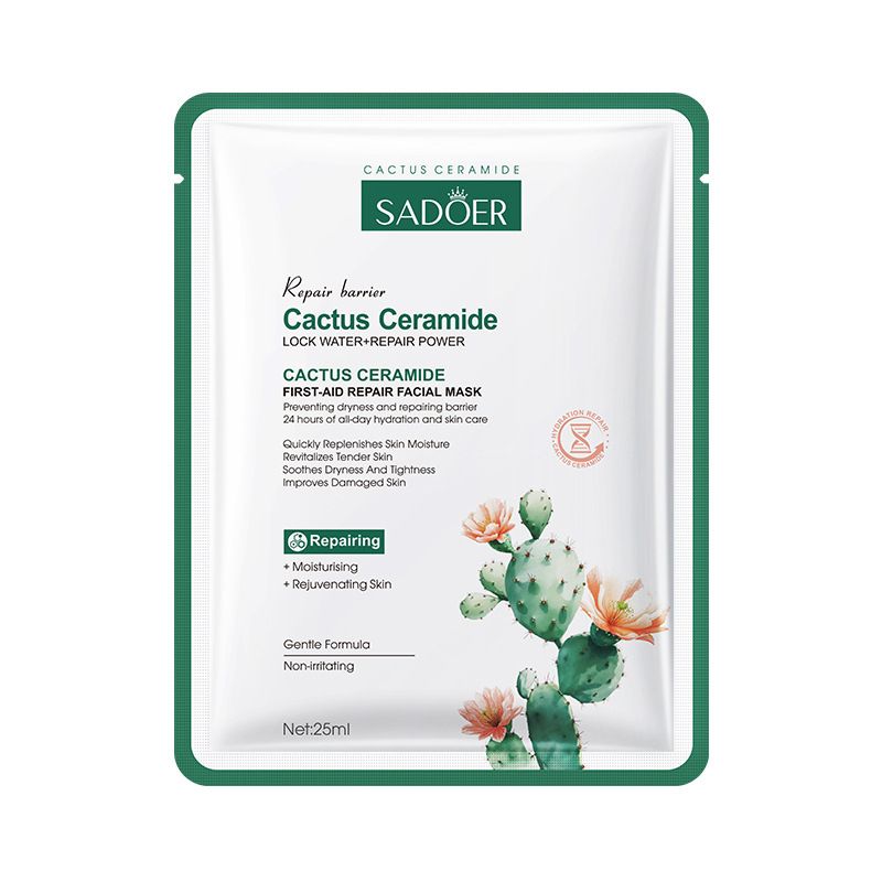 SADOER Cactus Ceramide Eerste Hulp Reparatie Masker 25ml Hydraterend Masker_voghion.com