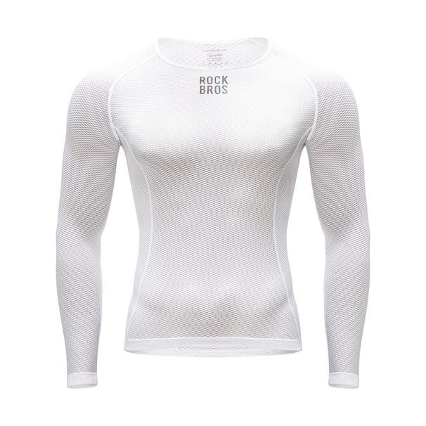 ROCKBROS Maglia a compressione a maniche lunghe da uomo - Maglia sportiva funzionale, taglie dalla XS alla XXL_voghion.com